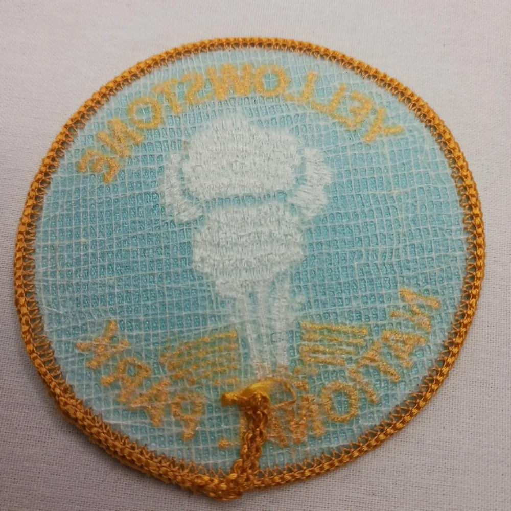 Yellowstone National Park Old Faithful Geyser Patch